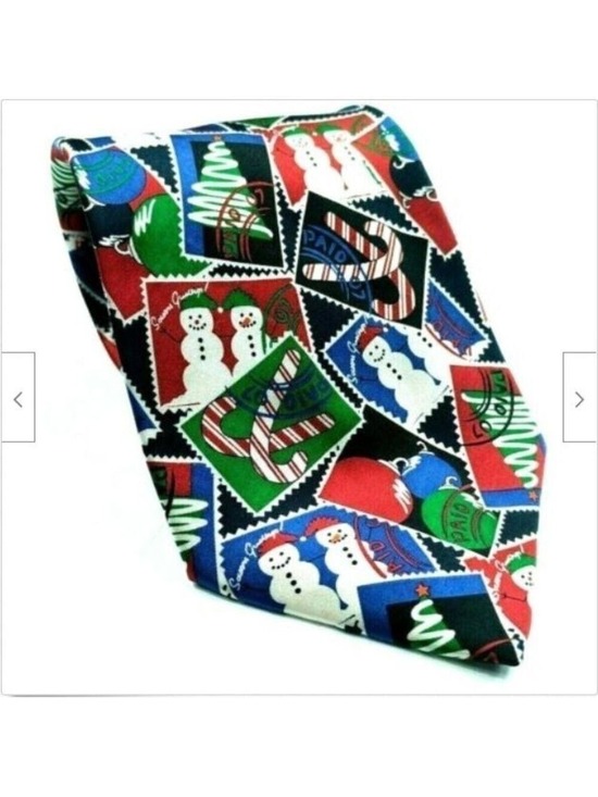 Prescot Bay Other - Christmas Tree Snowman Candy Cane Ornaments Necktie